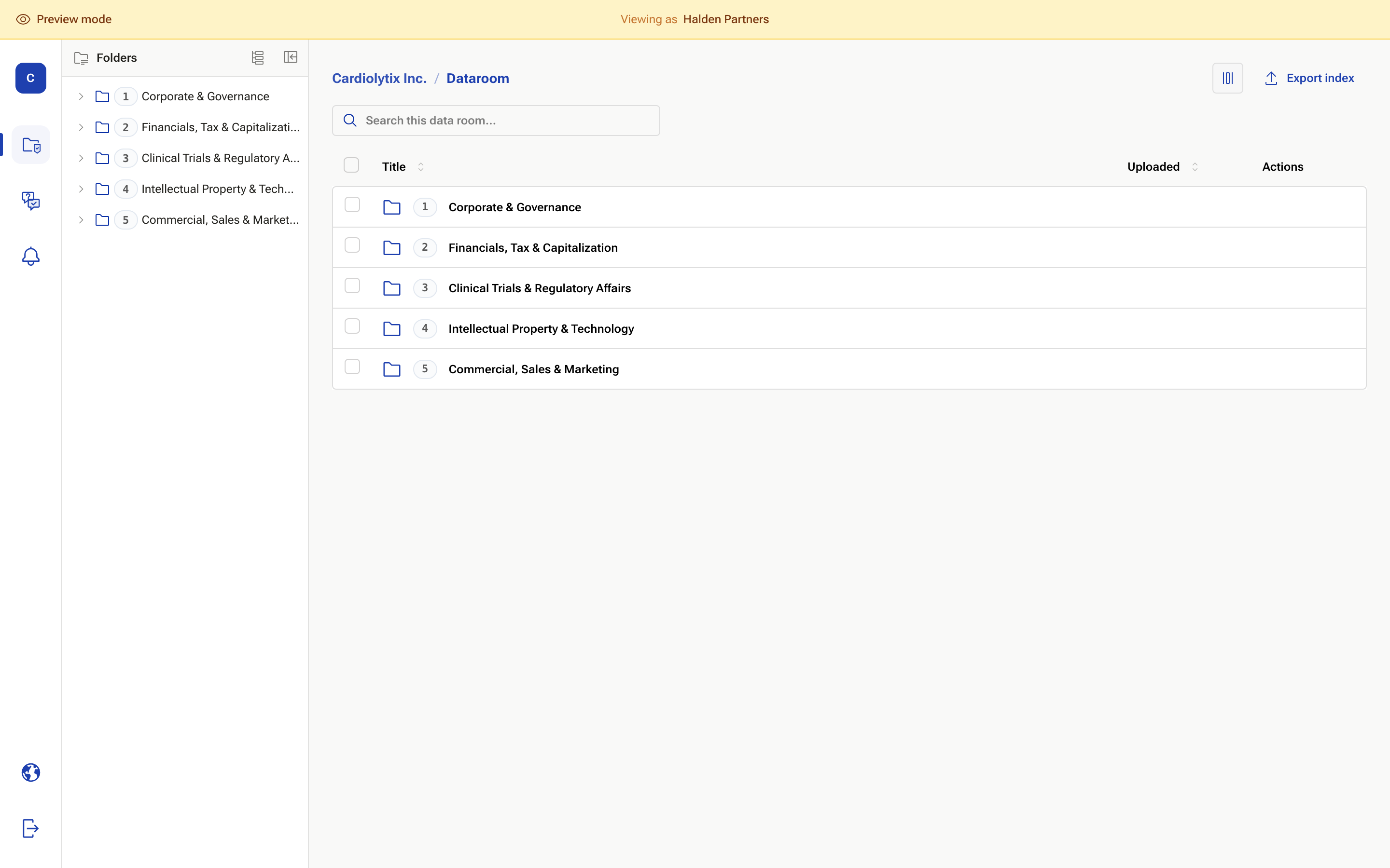 The Deal Portal preview of an external group in a new tab