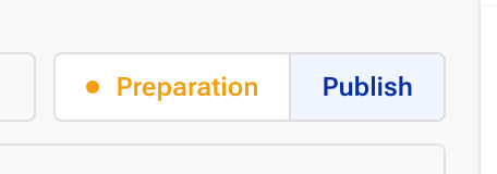 The state chip reading Preparation with the Publish button